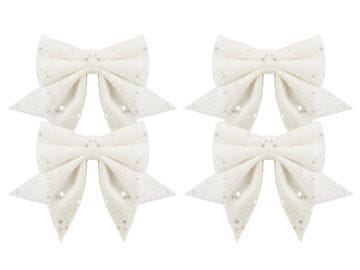LAALU.cz Komplet 4 trakovi: Beli trakovi 12 x 13 cm
