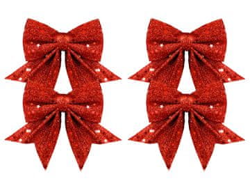 LAALU.cz Komplet 4 trakov: Rdeči trakovi 12 x 13 cm