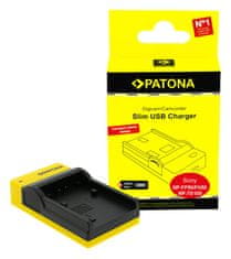 PATONA polnilec za Sony NP-FP50/NP-FH50/70 slim digitalni fotoaparat, USB-C