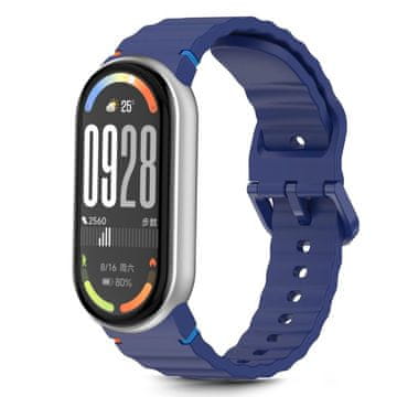 Tech-protect Silicone Sport pašček za Xiaomi Smart Band 8 / 9 / 10, storm blue