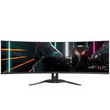 Gigabyte AORUS CO49DQ 49 OLED DQHD ukrivljen monitor, 5120 x 1440, 0.03ms, 144Hz, zvočniki