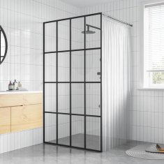 Vidaxl Steklena pregrada za tuš prozorno kaljeno steklo 80x195 cm