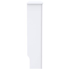 Vidaxl Pokrov za radiator MDF bel 78 cm