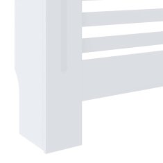 Vidaxl Pokrov za radiator MDF bel 78 cm