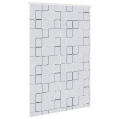 Vidaxl Rolo zavesa za prho 140x240 cm z kvadratni vzorci