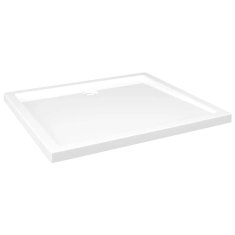 Vidaxl Pravokotna ABS tuš kad bela 80x90 cm