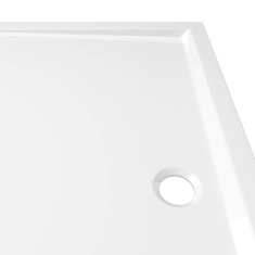 Vidaxl Pravokotna ABS tuš kad bela 80x90 cm