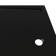 Vidaxl Pravokotna ABS tuš kad črna 80x90 cm