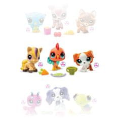HASBRO Littlest Pet Shop #163-165 Komplet 3 figuric živali + dodatki, premične zbirateljske figurice 3+ 