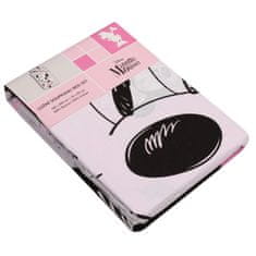 Disney DISNEY Minnie Mouse DVOJNA STRAN, bombažna otroška posteljnina z zadrgo, 100% BOMBAŽ 140x200+70x90 cm OEKO-TEX