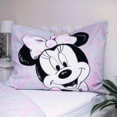 Disney DISNEY Minnie Mouse DVOJNA STRAN, bombažna otroška posteljnina z zadrgo, 100% BOMBAŽ 140x200+70x90 cm OEKO-TEX