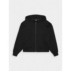 4F Športni pulover lifestyle črna 162 - 165 cm/XS WAW24TSWSF130620S
