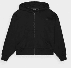 4F Športni pulover lifestyle črna 162 - 165 cm/XS WAW24TSWSF130620S