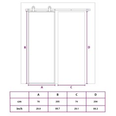 Vidaxl Drsna vrata ESG steklo in aluminij 76x205 cm črna