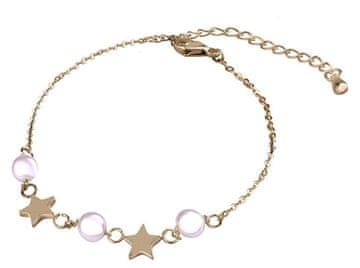 Troli Nežna pozlačena zapestnica z biseri