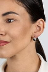 Brilio Silver Pozlačeni uhani v obliki srca s cirkoni EA1197Y