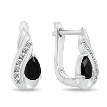 Brilio Silver Srebrni viseči uhani s kubičnim cirkonom EA1195WBC