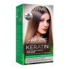 Kativa Anti frizz keratinska krema Xtra shine, 3-delni set brez likanja, ravni lasje in konice do 30 dni