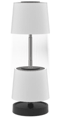 Platinet PTL45 Wavy brezžična namizna LED svetilka, USB-C, 28,5 x 10 cm, črno-bela