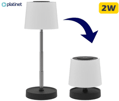 Platinet PTL45 Wavy brezžična namizna LED svetilka, USB-C, 28,5 x 10 cm, črno-bela