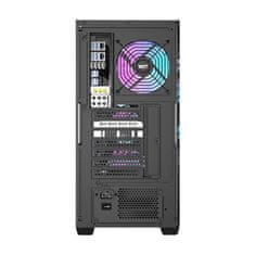 darkFlash Računalniška ohišje Darkflash DS900WD (črno) + 4 ventilatorji