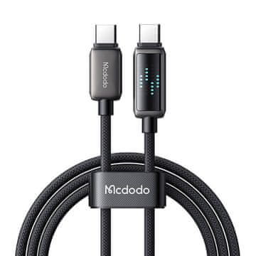 Mcdodo Kabel USB-C do USB-C Mcdodo CA-4250, 100 W, LED zaslon, 1,2 m