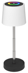 Platinet PTL45RGB WAVY brezžična namizna LED svetilka, USB-C, 28,5 x 10 cm, črno-bela