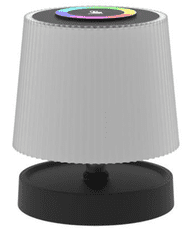 Platinet PTL45RGB WAVY brezžična namizna LED svetilka, USB-C, 28,5 x 10 cm, črno-bela