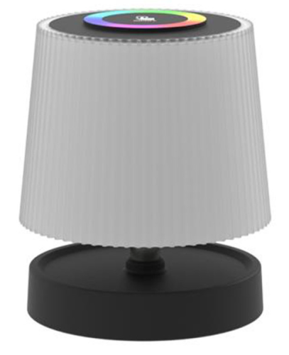  Platinet PTL45RGB Wavy brezžična namizna LED svetilka, USB-C, 28,5 x 10 cm, črno-bela