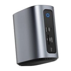Blitzwolf Blitzwolf BW-TH15 17-v-1 priključna postaja 2xHD+DP+4xC+3xUSB 3.0+USB 3.1+C 3.2+C PD+RJ45+micro SD+SD+3,5 mm avdio