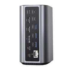 Blitzwolf Blitzwolf BW-TH15 17-v-1 priključna postaja 2xHD+DP+4xC+3xUSB 3.0+USB 3.1+C 3.2+C PD+RJ45+micro SD+SD+3,5 mm avdio