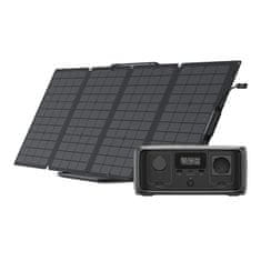 EcoFlow Komplet: elektrarna EcoFlow River 3 + 110 W fotovoltaični panel