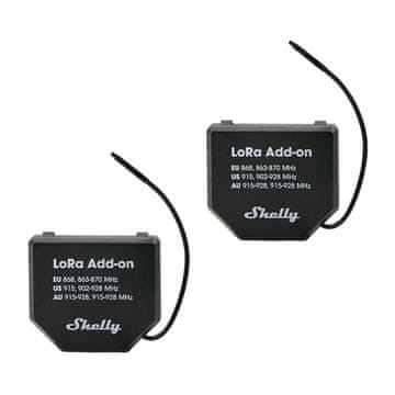 Shelly Komplet 2 relejev EU868 za gen.3/4 Shelly LoRa Add-on