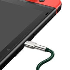 BASEUS USB-C kabel za USB-C Baseus Cafule, 100 W, 2 m (zelen)