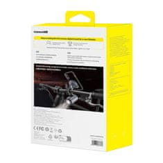 BASEUS Baseus PrimeTrip 2-v-1 nosilec za kolo, nosilec za telefon + svetilka (črn)