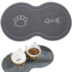 shumee Protizdrsna podloga za posode za hišne ljubljenčke, siva