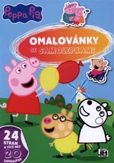 Jiri Models Pobarvanka A4 z nalepkami - Peppa Pig