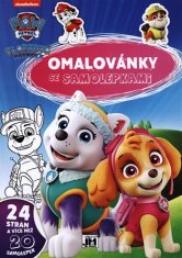 Jiri Models Pobarvanka A4 z nalepkami - Tlapková patrola