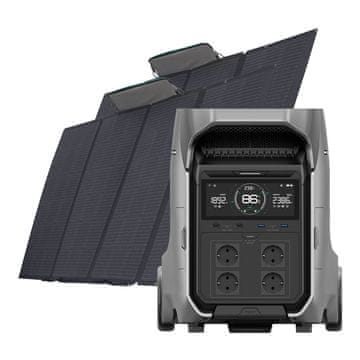 EcoFlow Komplet: elektrarna EcoFlow Delta Pro 3 + 2x 400W fotovoltaični panel