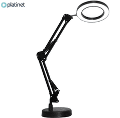 Platinet PDLD11 Magnify namizna LED svetilka, črna