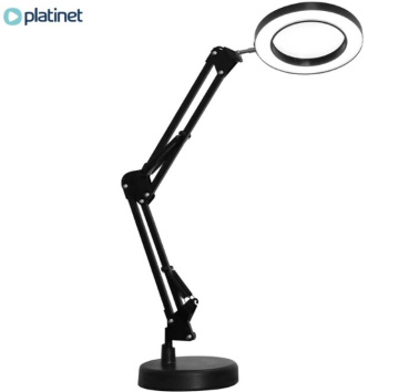 Platinet PDLD11 Magnify namizna LED svetilka, črna