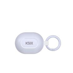 Ksix brezžične slušalke Neutron, USB-C, karabin sponka, baterija 4 h + 16 h, vijolične