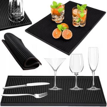 shumee Podloga za barman za sušenje posode, odcejalnik 45x30 cm