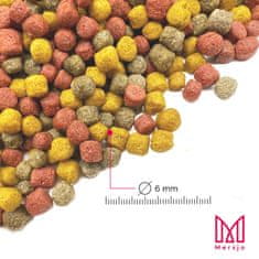 shumee Hrana za vrtne ribe, koi krape, Mersjo Pond pellet MIX 5kg 6mm