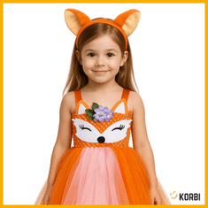 Korbi Lisji Tutu Kostum za Deklico, Halloween, Velikost L