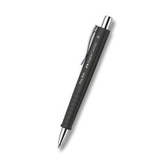 Faber-Castell Pisalo Poly Ball Silver, XB - črno