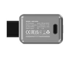 Navitel Air 8 Mini brezžična zračna tlačilka, 100PSI/7bar, 8L/min, USB Type-C