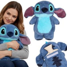 Disney DISNEY Stitch Gumijasta termofor z MEHKIM prevlekom, VELIKA! Ogrevalnik za termofor, Mascot 750 ml 