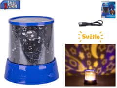 Space Xplorers 12 cm svetilka/projektor na baterije s 360° osvetlitvijo