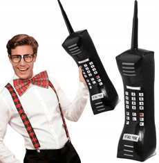 Korbi Nafukovací balón – retro mobilni telefon z anteno, stil 80. in 90. let, velika dekoracija za noč čarovnic